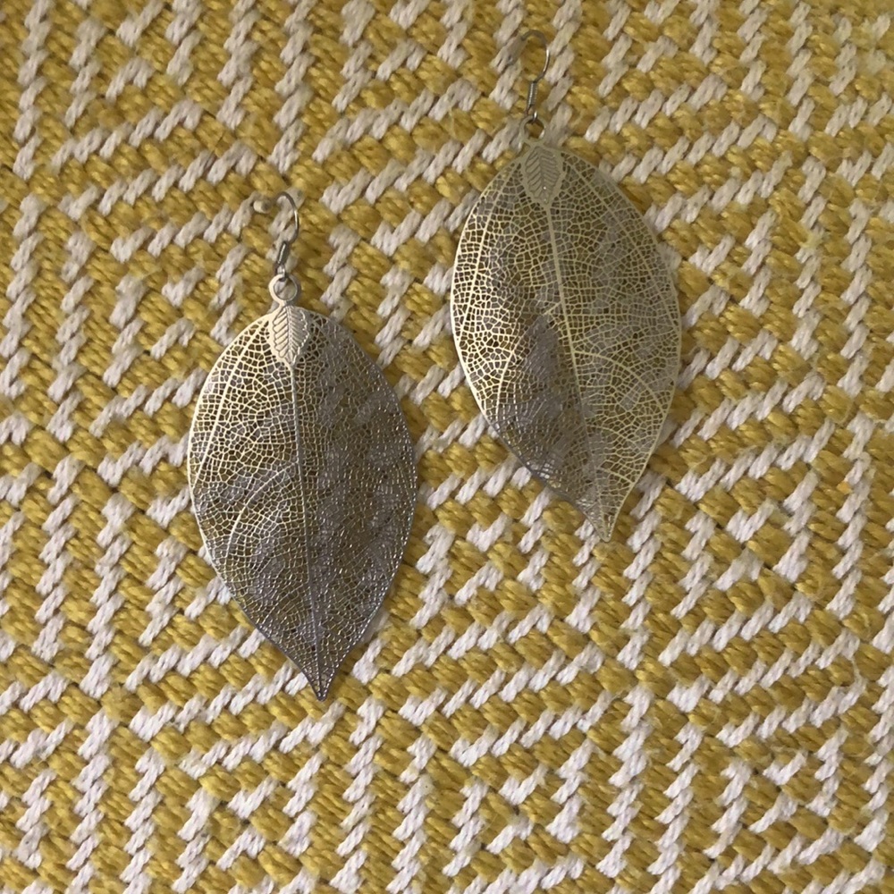 Silver Leaf Earrings